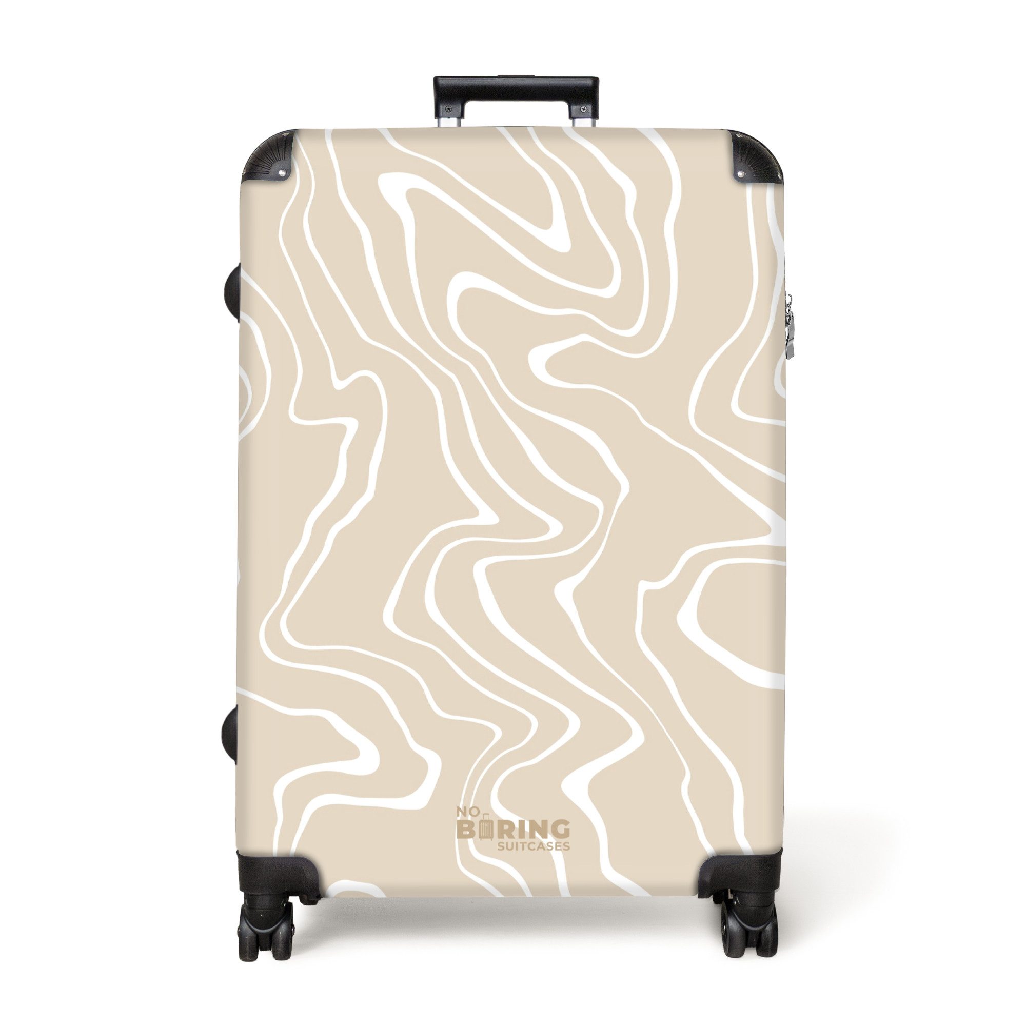 NoBoringSuitcases.com© Hartschalen-Trolley Beigefarbener Hintergrund mit ab günstig online kaufen
