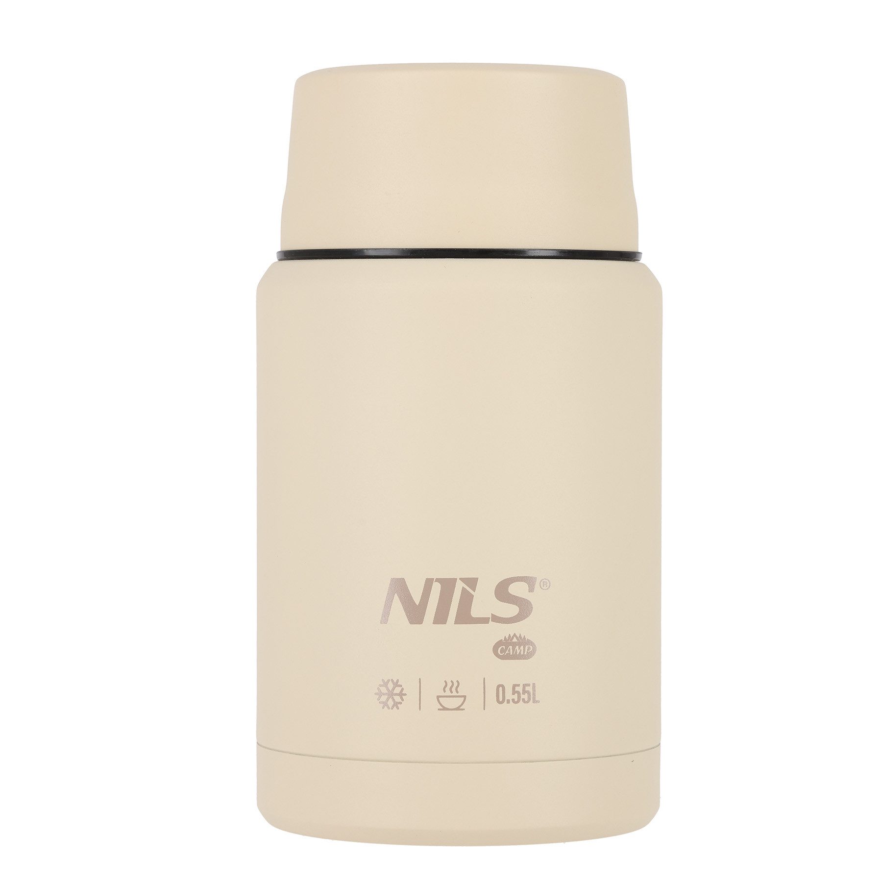 NILS CAMP Lunchbox Speisethermos Thermobehälter Warmhaltebox, Edelstahl, (Spar-Set, 1-tlg., 5 x 18, 9, 5 cm isoliert), doppelwandig, auslaufsicher, BPA-frei, Edelstahl