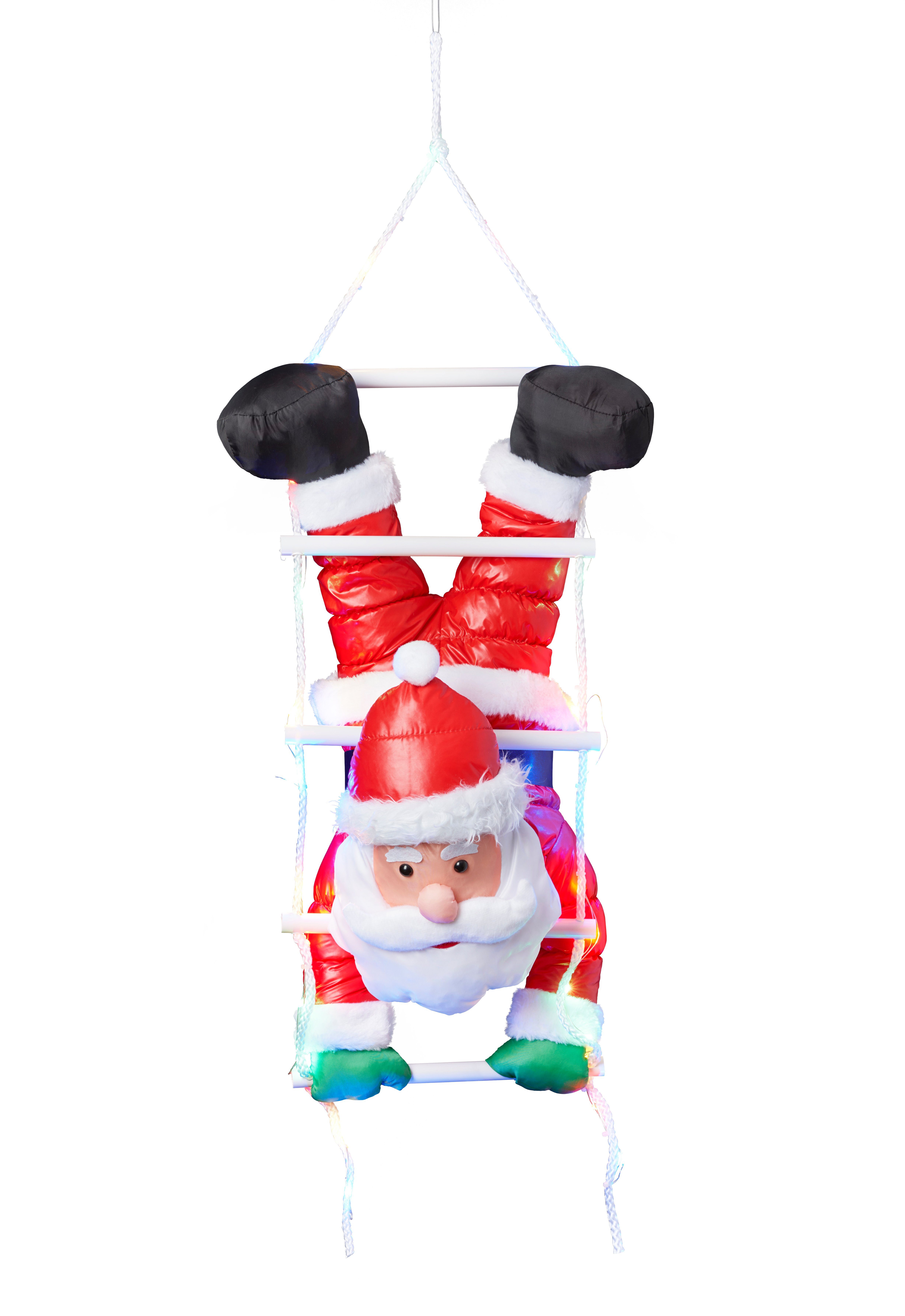 BONETTI LED Dekofigur Weihnachtsmann kopfüber, Timerfunktion, LED fest inte günstig online kaufen