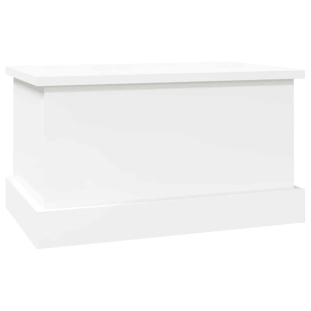 vidaXL Aufbewahrungsbox Truhe Hochglanz-Weiß St) 50x30x28 cm Holzwerkstoff (1