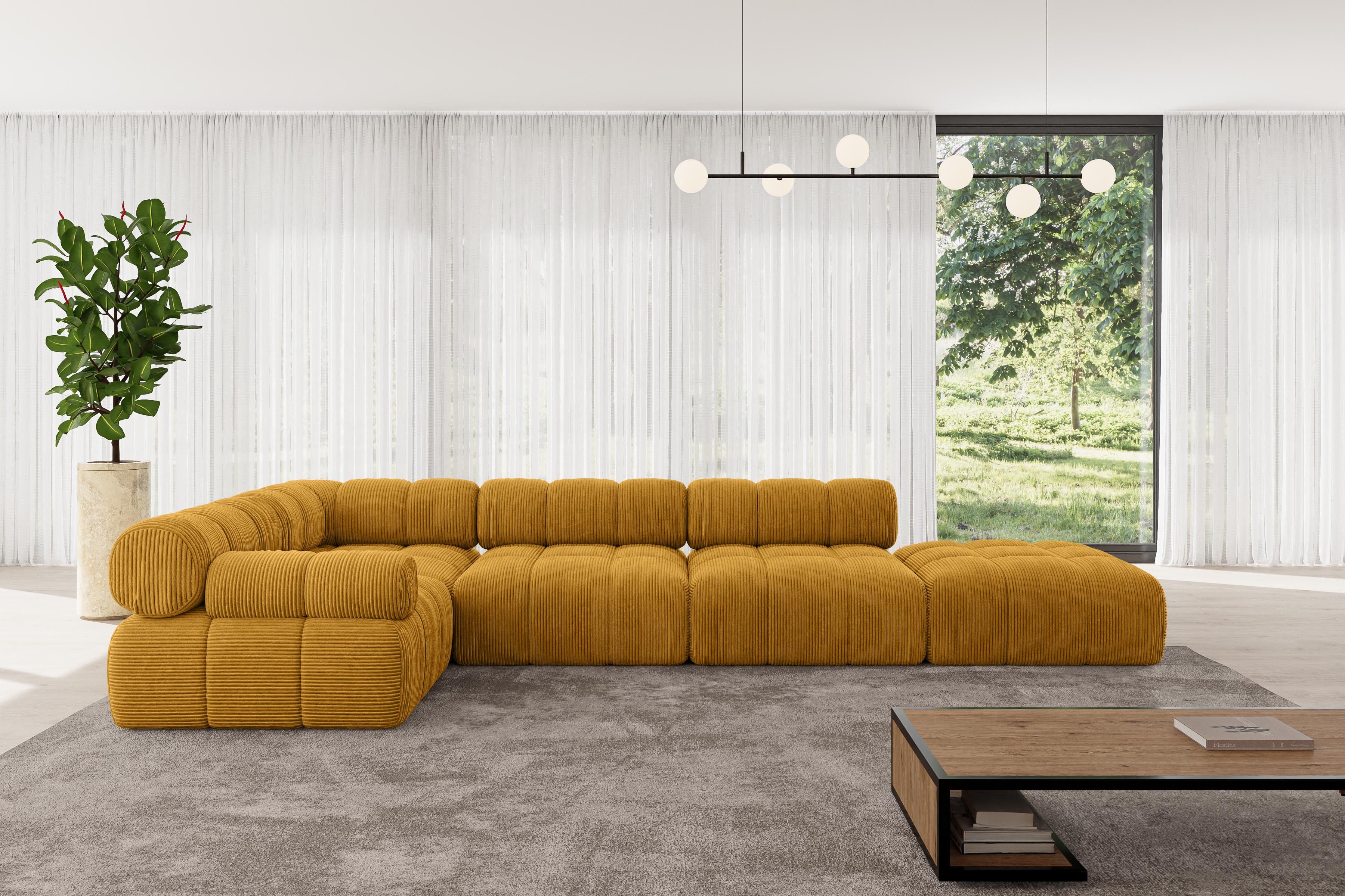 ALTDECOR Ecksofa Felto-L2, Sofa Praktische Bequeme Funktionsecke Couch L-Form Eckcouch, Corner Sofa U-Form Vielseitige Sofa Wohnlandschaft Wohnzimmer