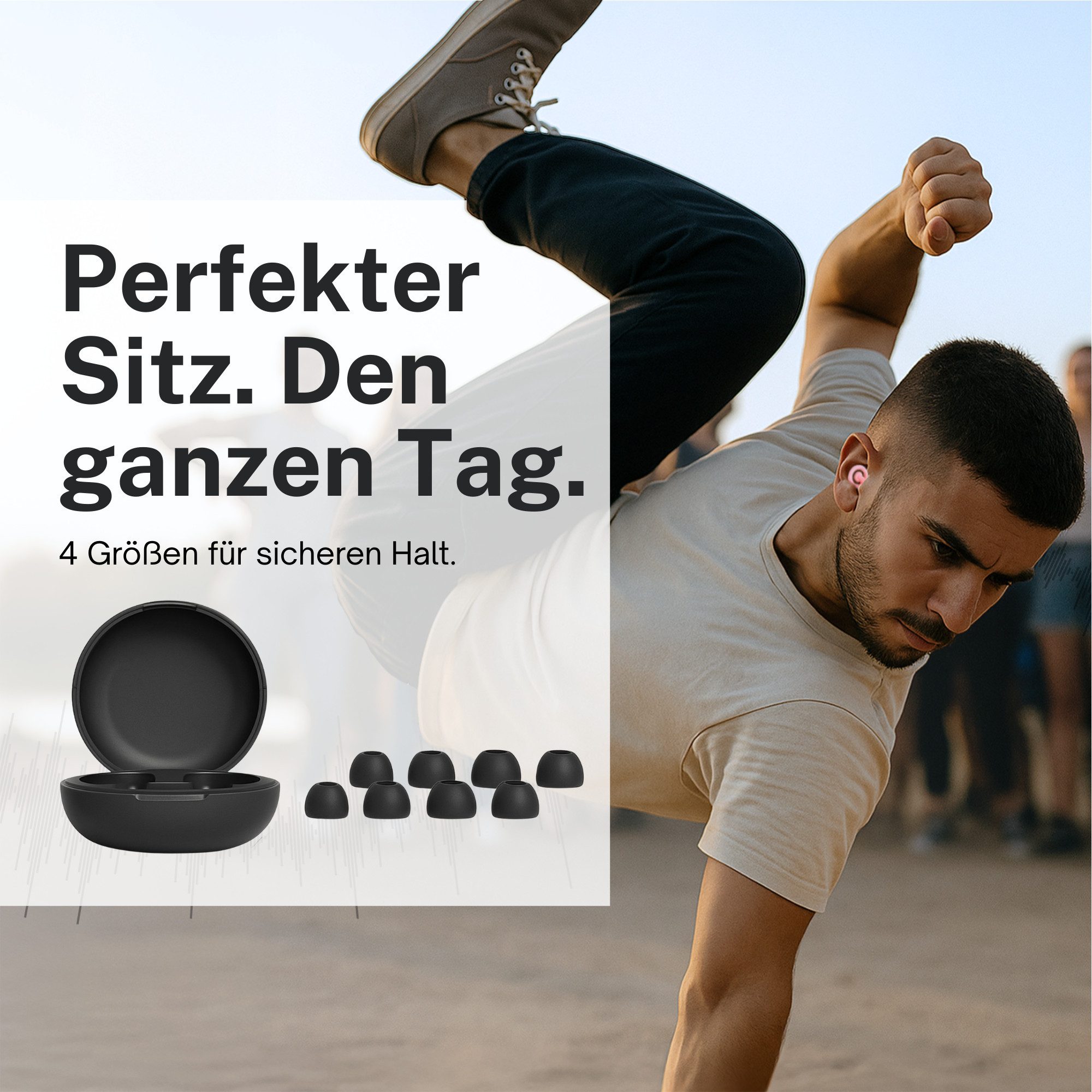 CUXCES Gehörschutzstöpsel Noise Cancelling Ohrstöpsel - 4 Größen - Schlafen, Konzerte & Flugzeug