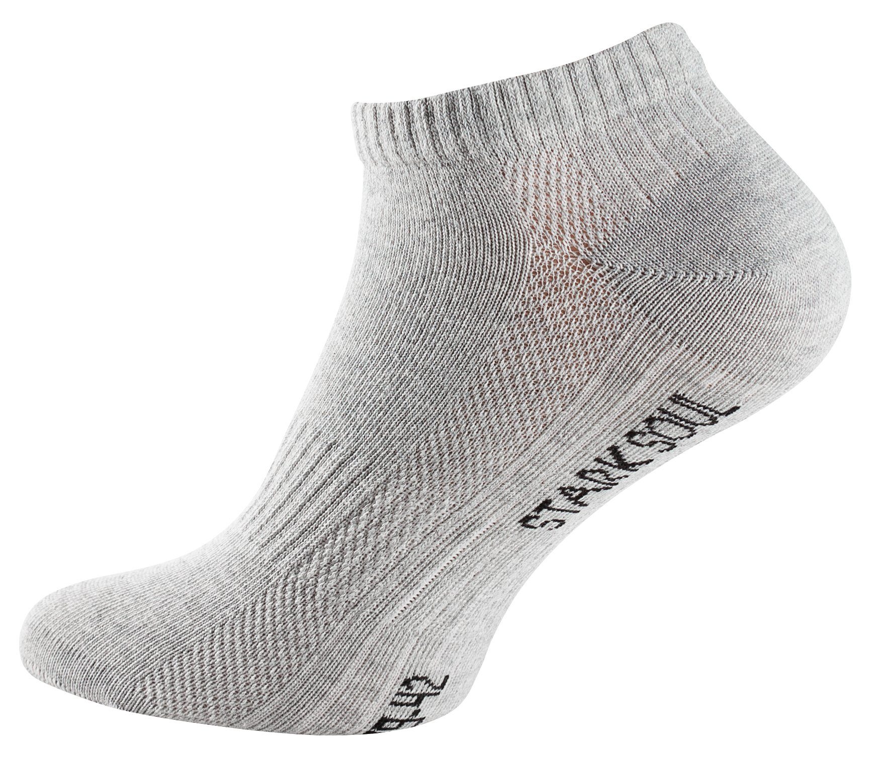 Stark Soul® Sneakersocken Sneaker Socken Mesh gekämmte Baumwolle, Premium Qualität, Unisex 6 Paar
