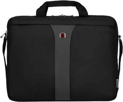 Wenger Laptoptasche Legacy, schwarz/grau, mit 17-Zoll Laptopfach und ShockGuard Schutzsystem