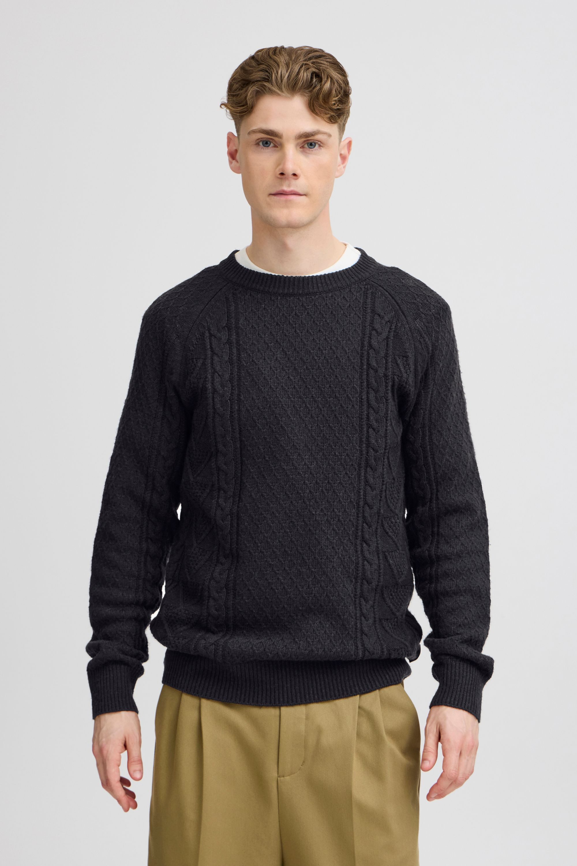 Strickpullover CFKRISTIAN crew neck cable knit