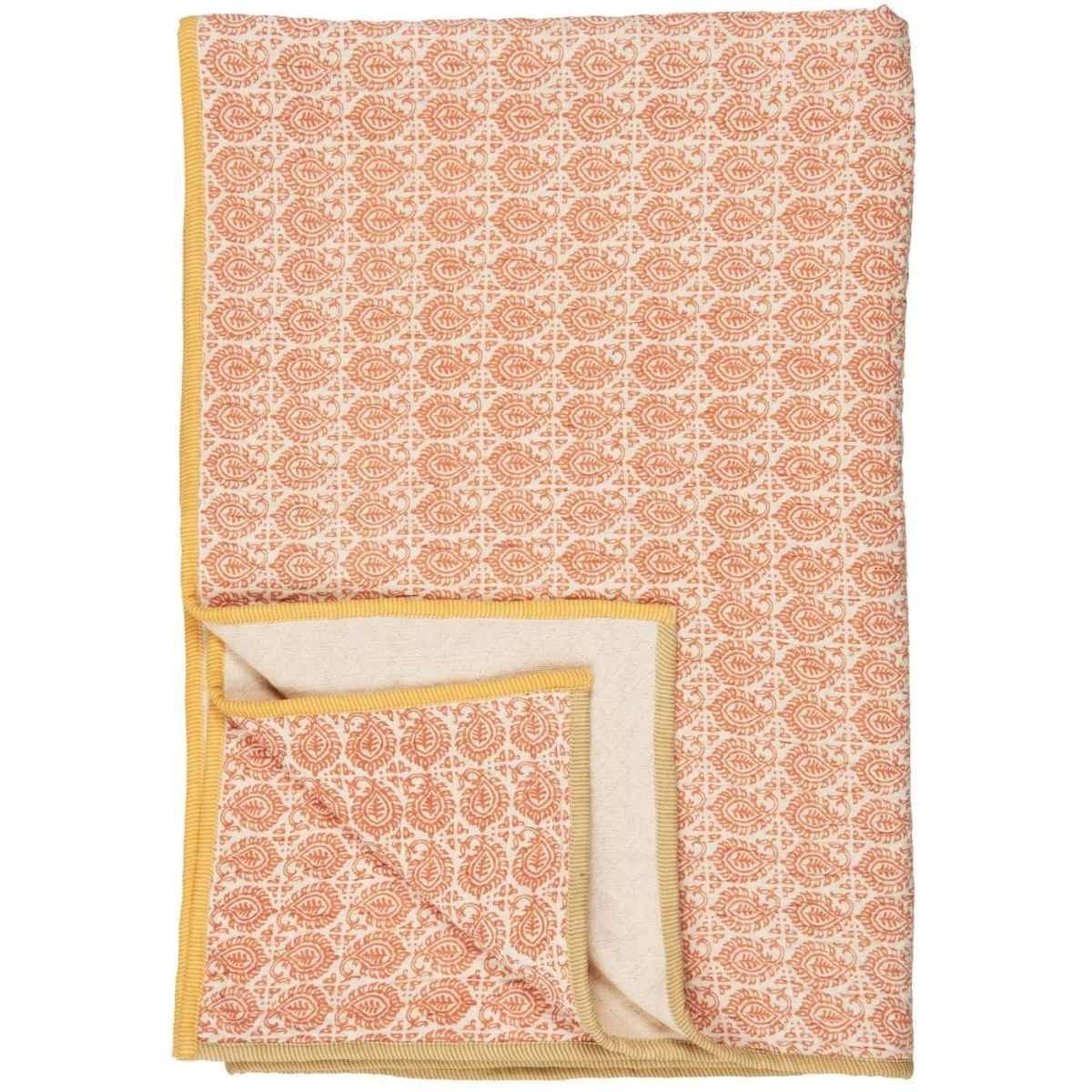 Ib Laursen Tagesdecke Quilt 130 x 170 cm weiche Tagesdecke aus doppelt gewebter Baumwolle