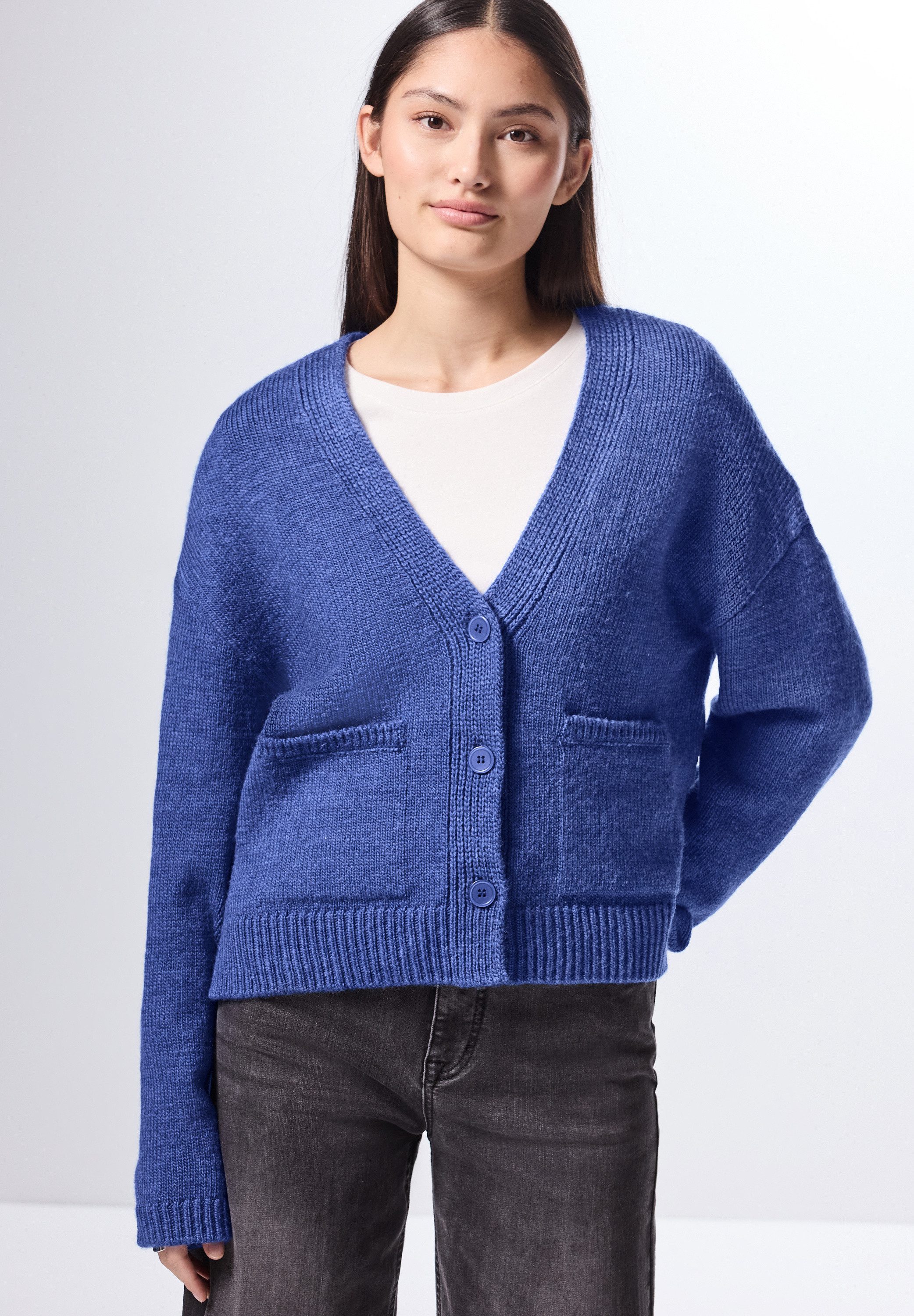 STREET ONE STUDIO Cardigan mit V-Ausschnitt