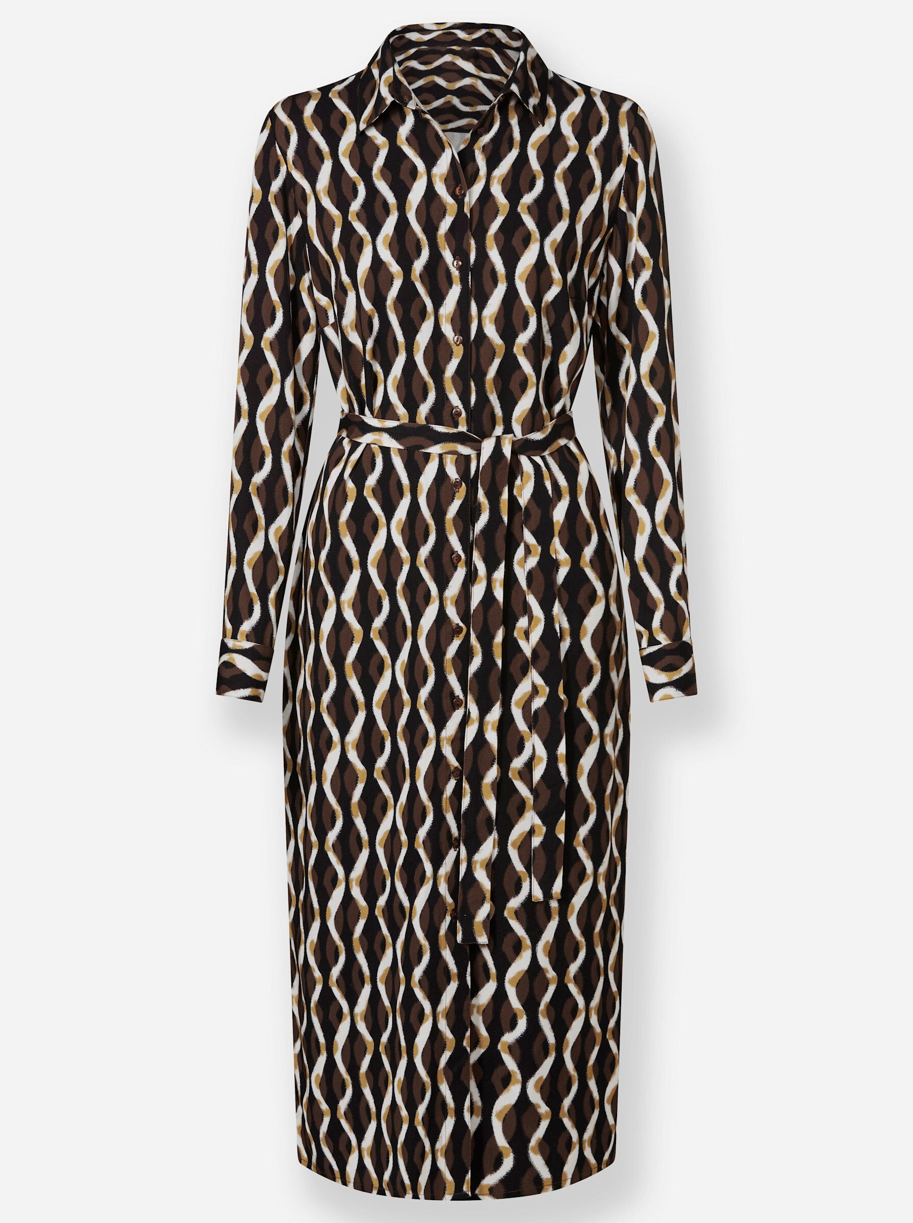 heine Etuikleid Druck-Kleid Langarm