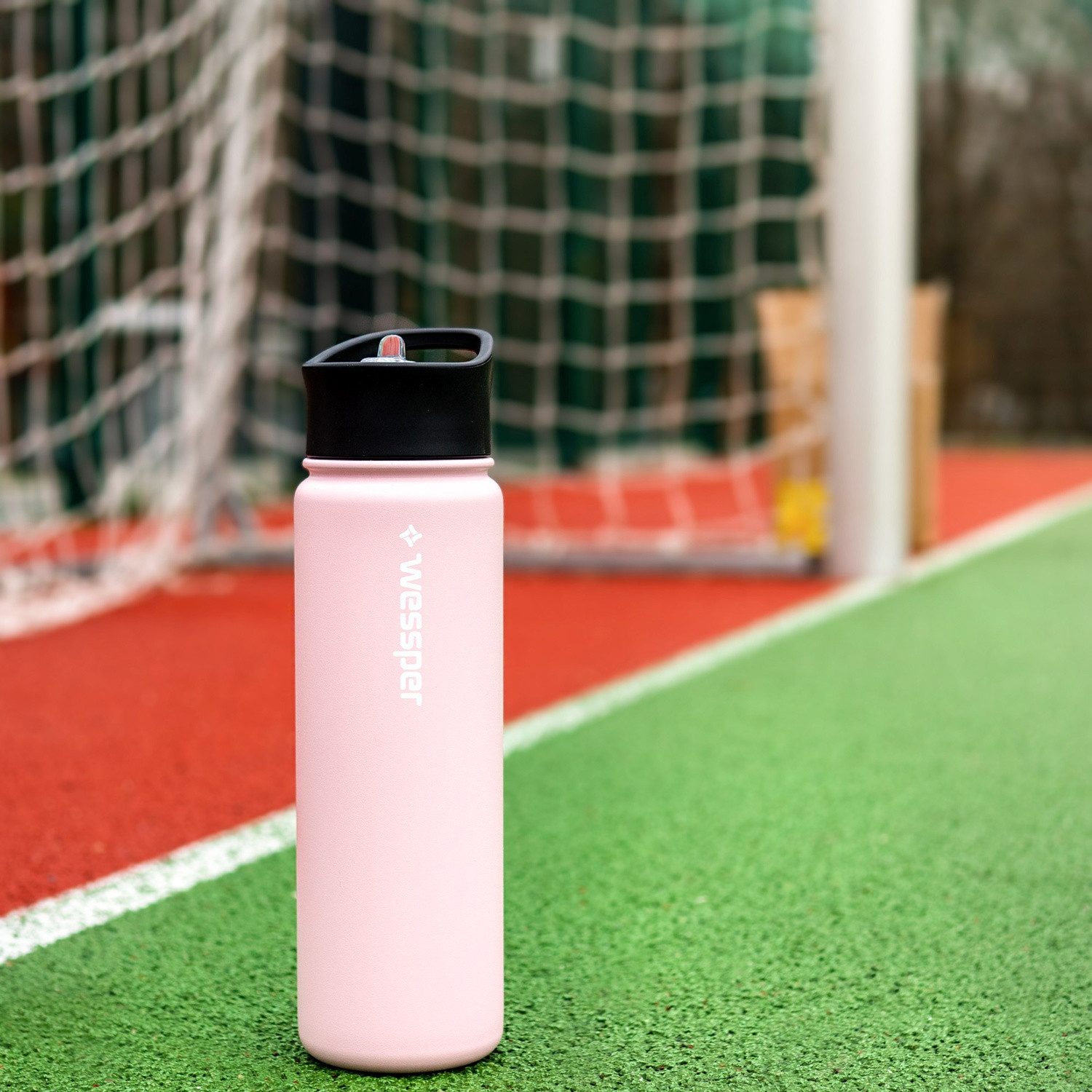 HaGa Thermoflasche Wessper ActiveMax Steel Bottle 700ml mit 3 verschiedene Deckeln in, isolierend (hält 12 Stunden warm und 24 Stunden kalt), auslaufsicher