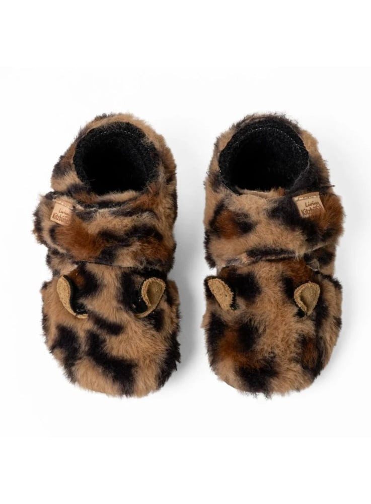 Living Kitzbühel Lotte Leopard braun Mädchen (27-30) Hausschuh
