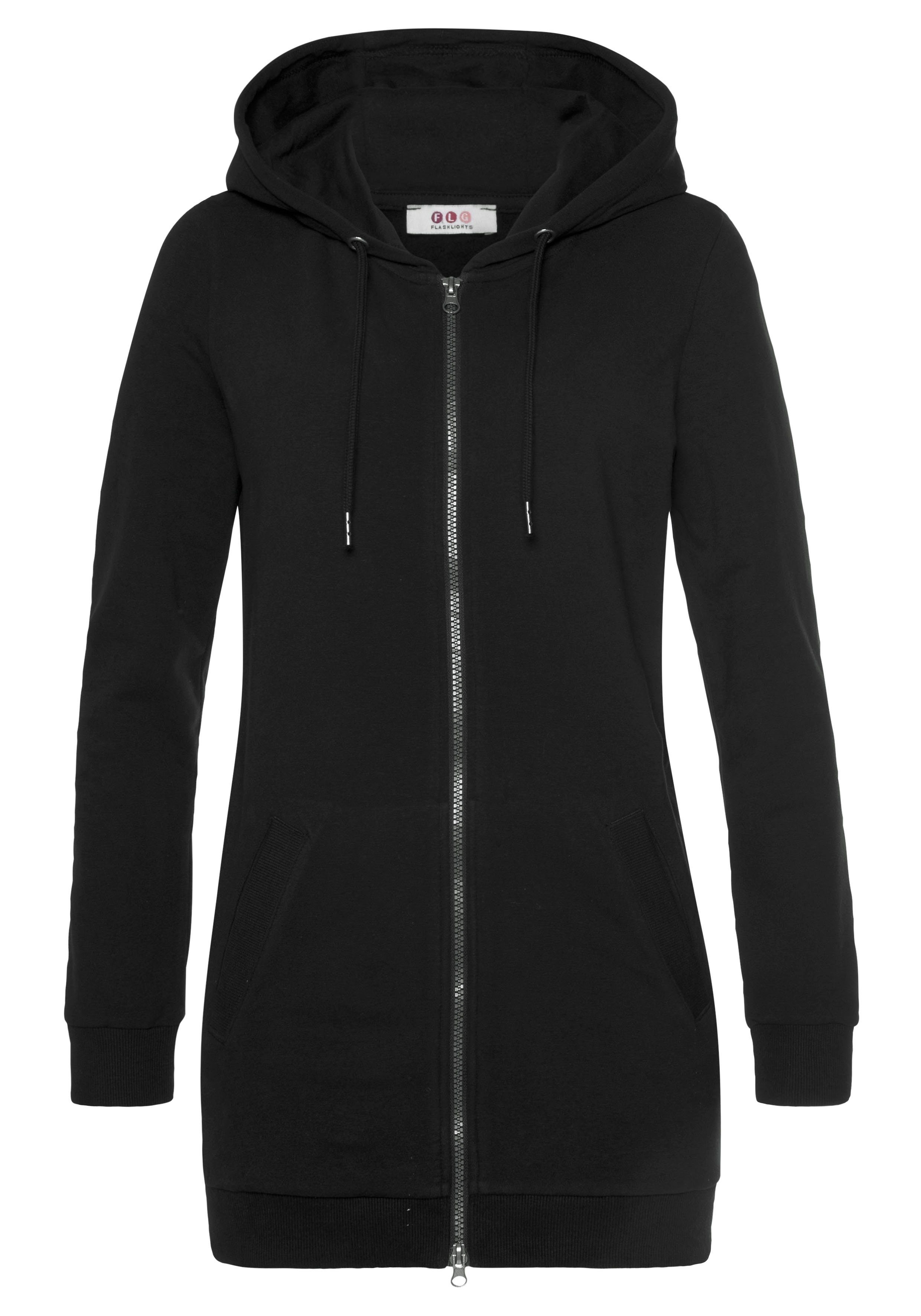 Flashlights Sweatjacke in langer Form mit Zipper. € 35,99, (€ 35,99 pro 1 Stk).
