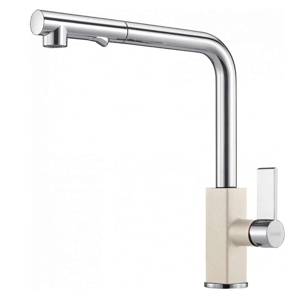 FRANKE Spültischarmatur Chrom/Kaffee Hochdruck L-Auslauf Brausefunktion 115.0392.360