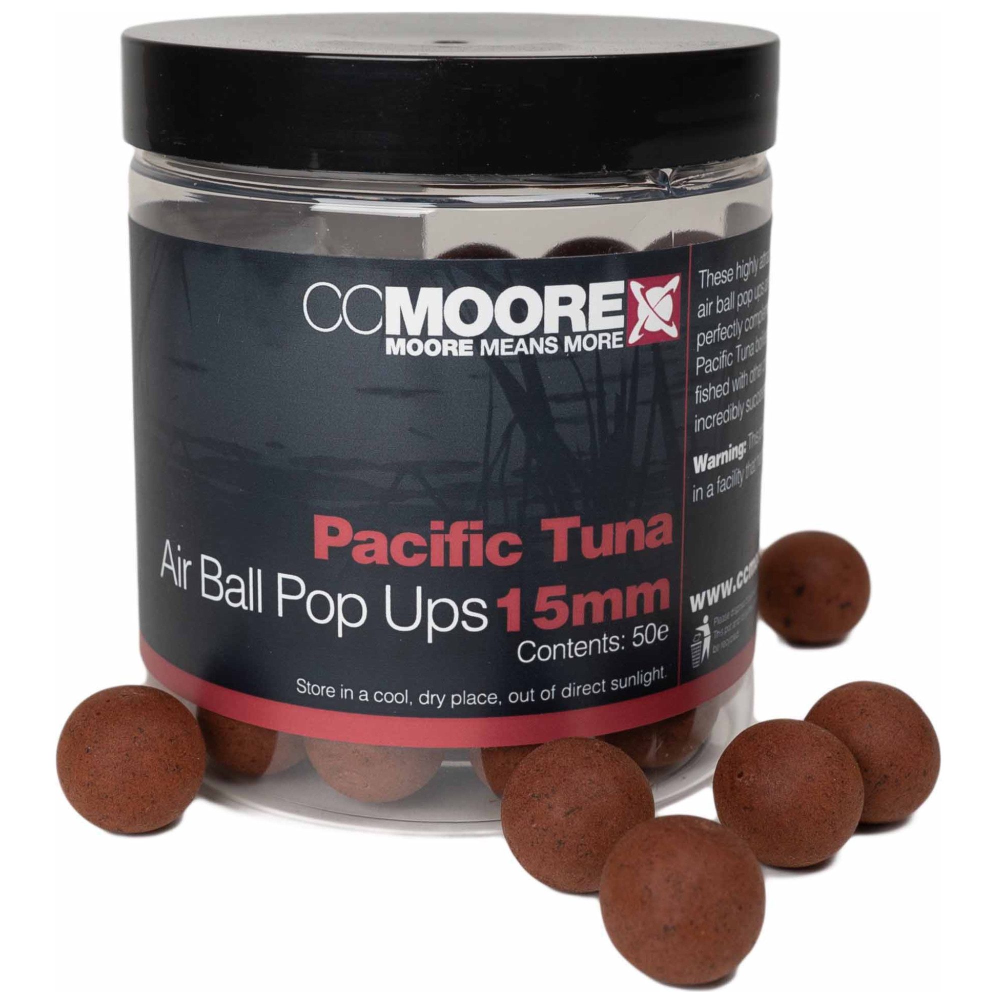 CC Moore Fischboilies Pacific Tuna Air Ball Pop Ups 15mm (50)