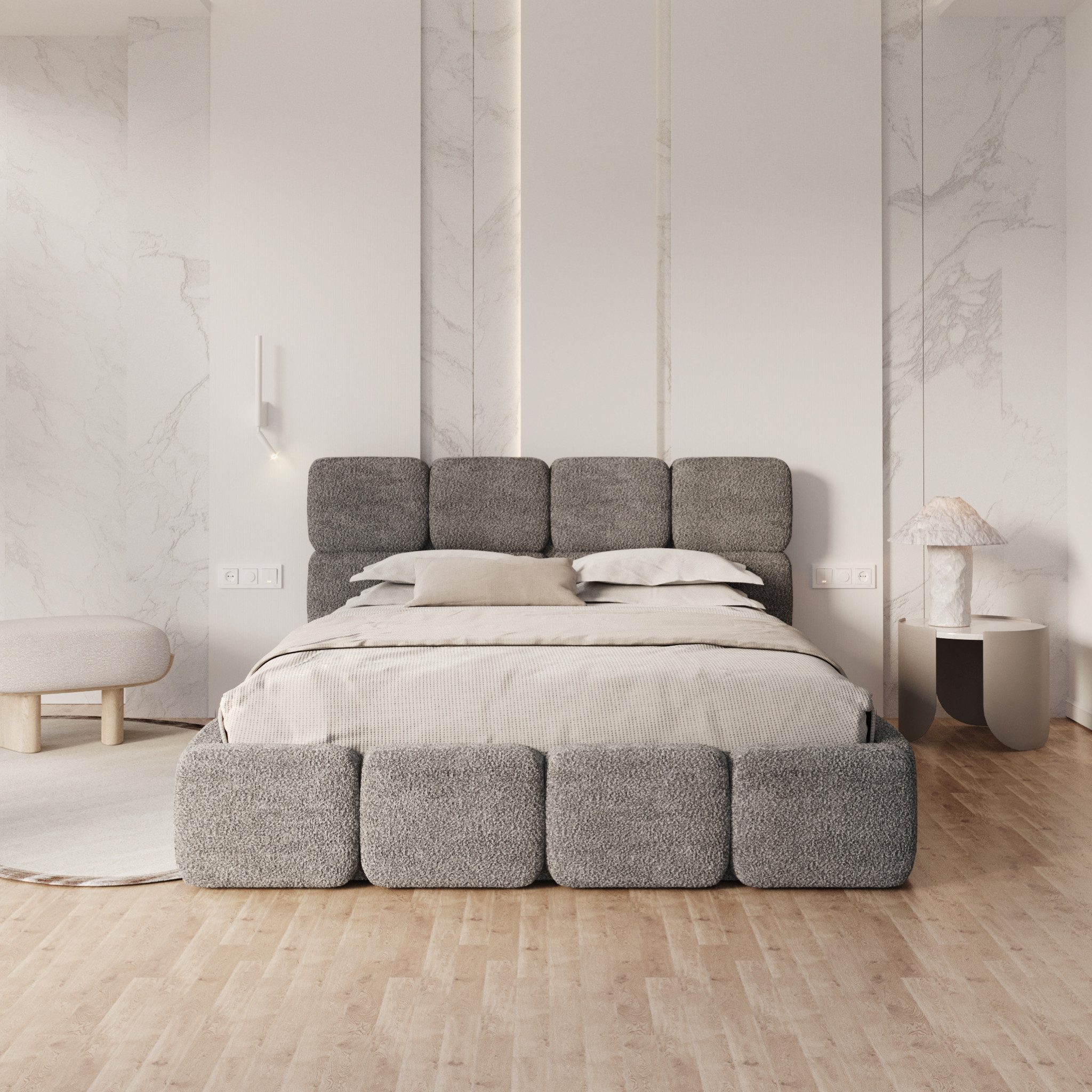 FDM Polsterbett CLOUDY Bettgestell Bett 140x200, günstig online kaufen