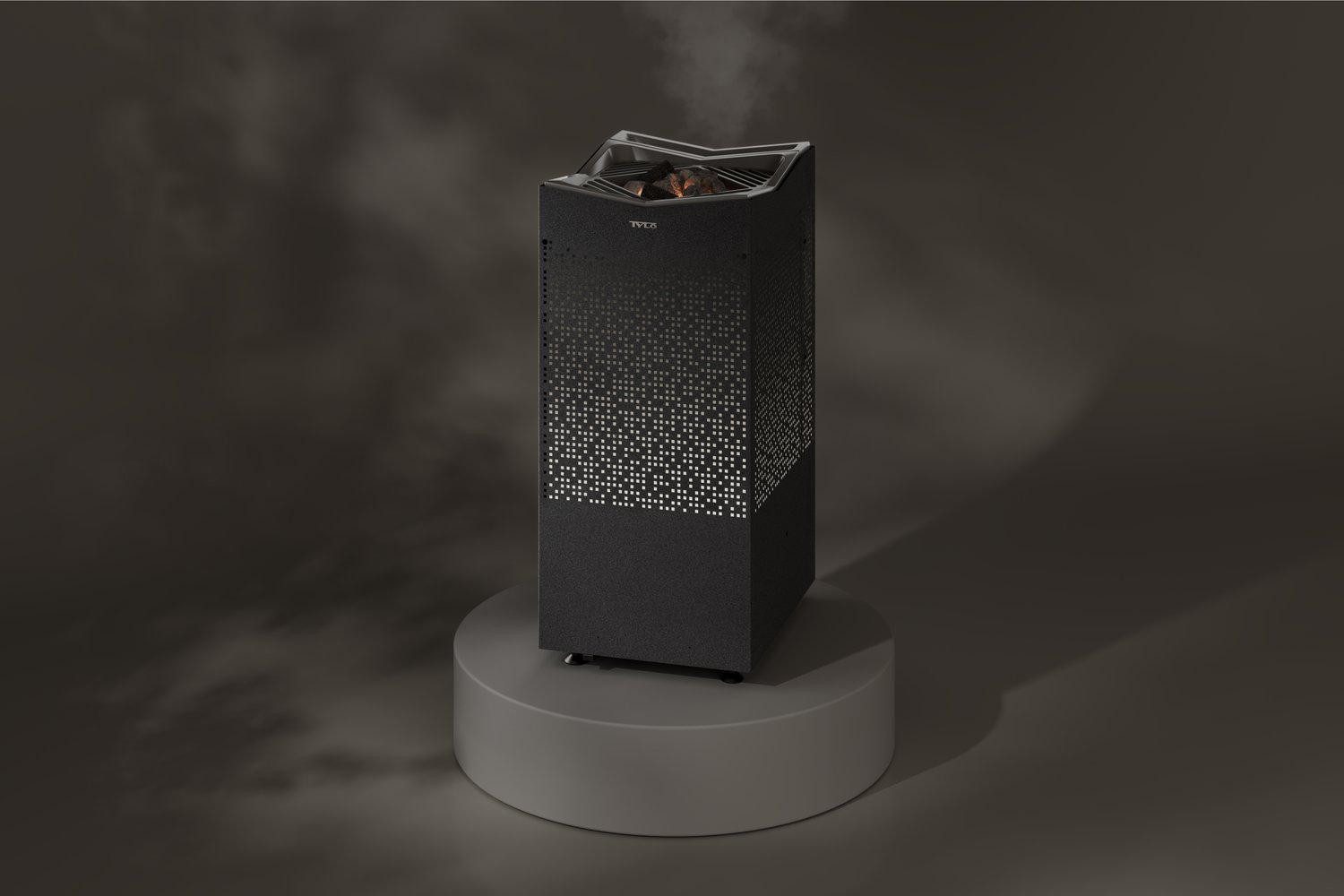 Tylö Bio-Saunaofen Tylö Crown Combi Elite 8 kW Grau inkl. Elite-Cloud-Steuerung, 8,0 kW, Elite-Cloud-Steuerung inklusive, Verdampfer, Beleuchtung und Elite-Cloud-Steuerung