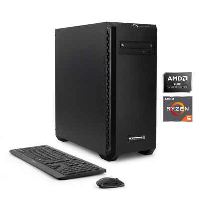Hanseatic PC2202 Gaming-PC (AMD Ryzen 5 3600, RTX 3050, 16 GB RAM, 1000 GB SSD, Windows 11)