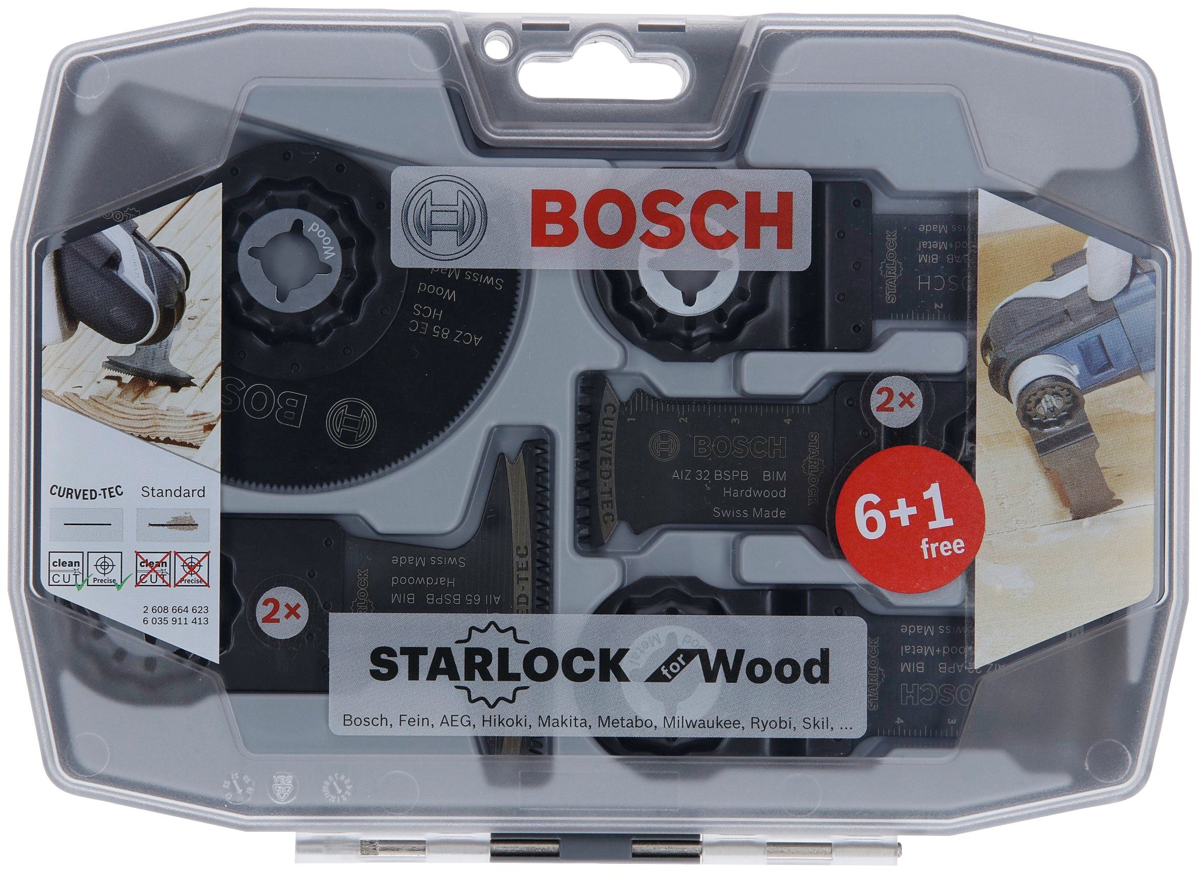 Professional Starlock-Set (Set, Sägeblatt 7-St) 6+1-teilig Bosch für Holz,