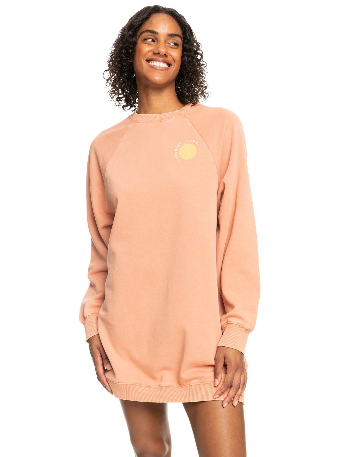 Roxy Sweatkleid Breaking Waves, Pullover Kleid, Hoodiekleid