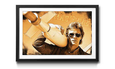 WandbilderXXL Bild mit Rahmen Mac Gyver, Film-Momente, Wandbild, in 4 Größen erhältlich