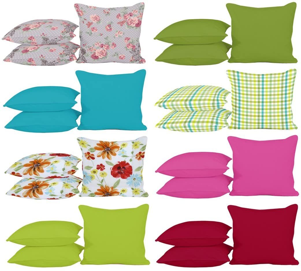 habeig Sitzkissen Sitzkissen Kissen Outdoor Wetterfest 50x50 cm Zierkissen Gartenstuhl