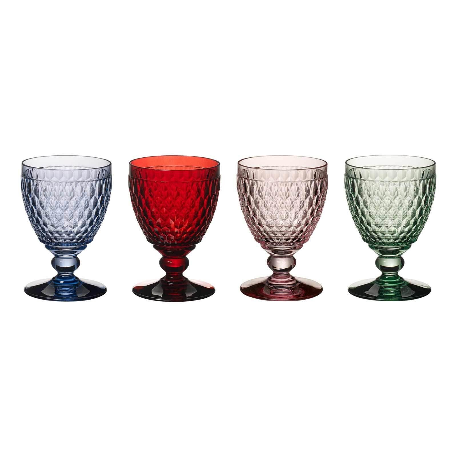 Villeroy & Boch Glas Boston Coloured Wassergläser 400 ml 4er Set, Glas