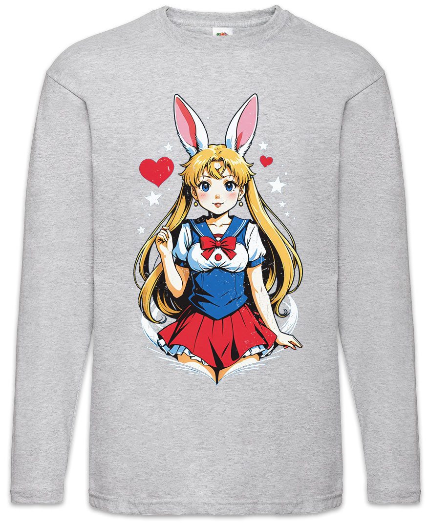Langarmshirt Wild Anime Moon Rabbit Langarm T-Shirt Anime Sailor Girl Usagi Tsukino