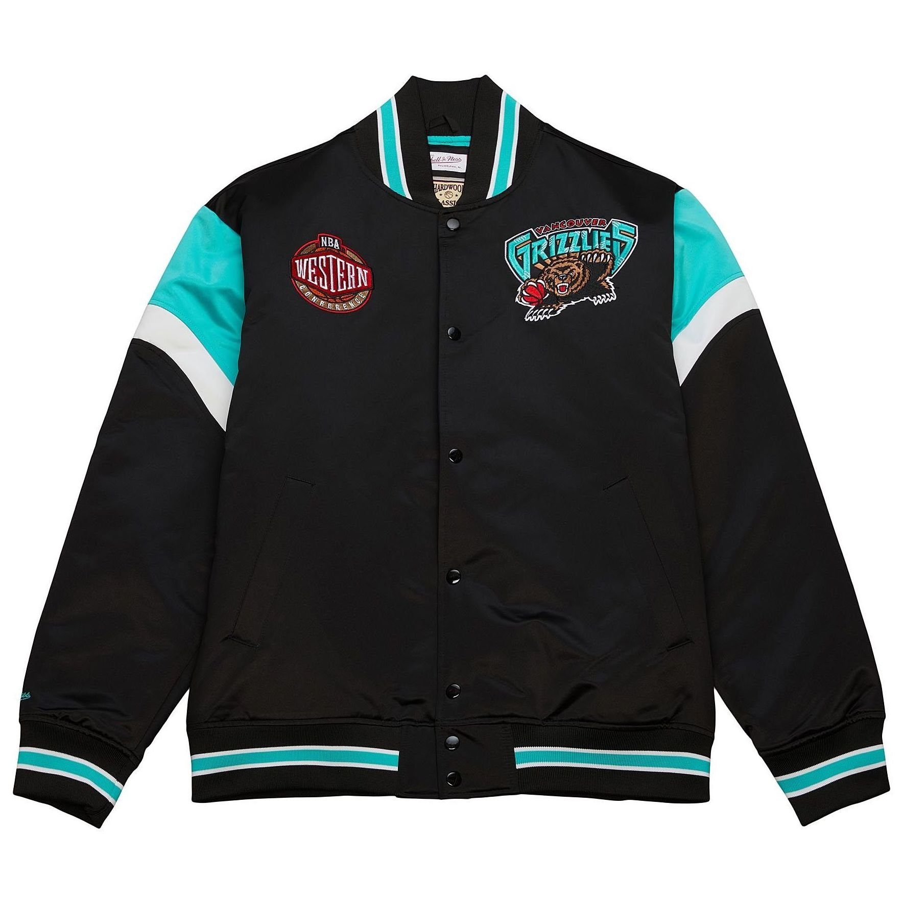 Ness Satin Grizzlies Heavyweight Vancouver Mitchell & NBA Collegejacke