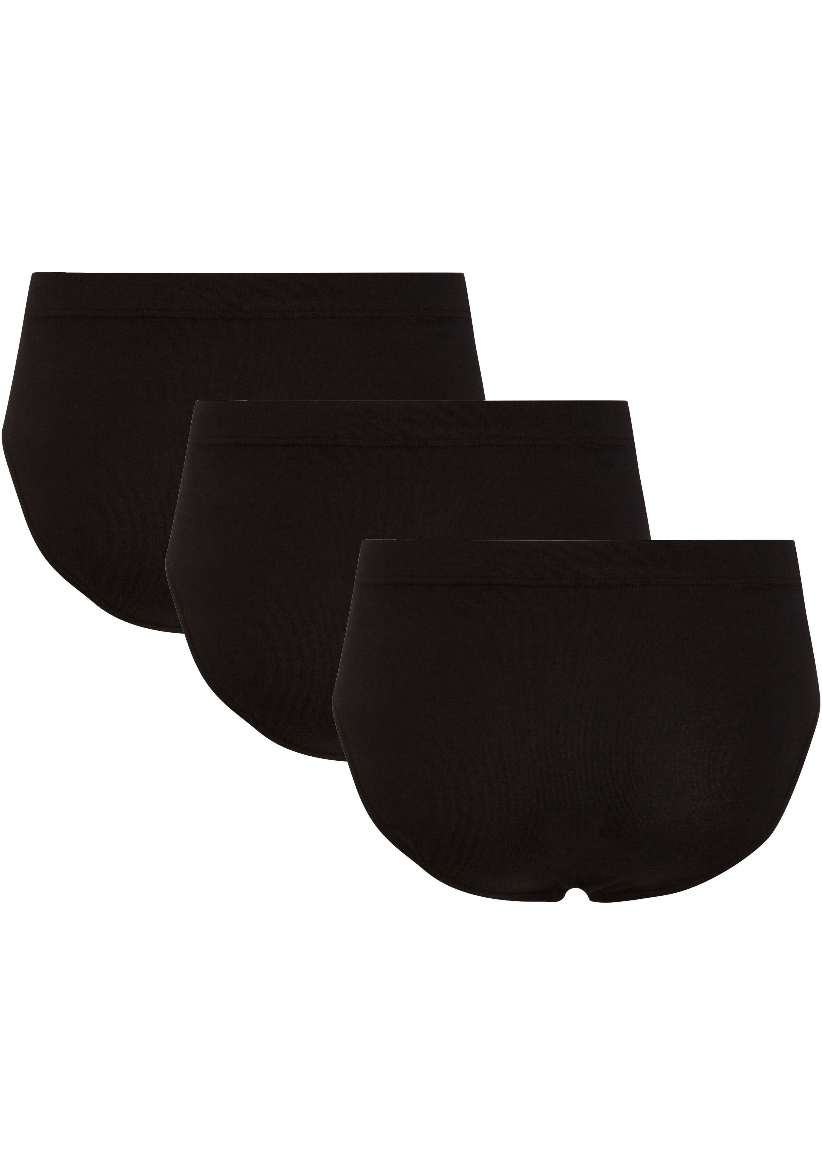 Slip (Packung, Jockey 3-St) schwarz Cotton +