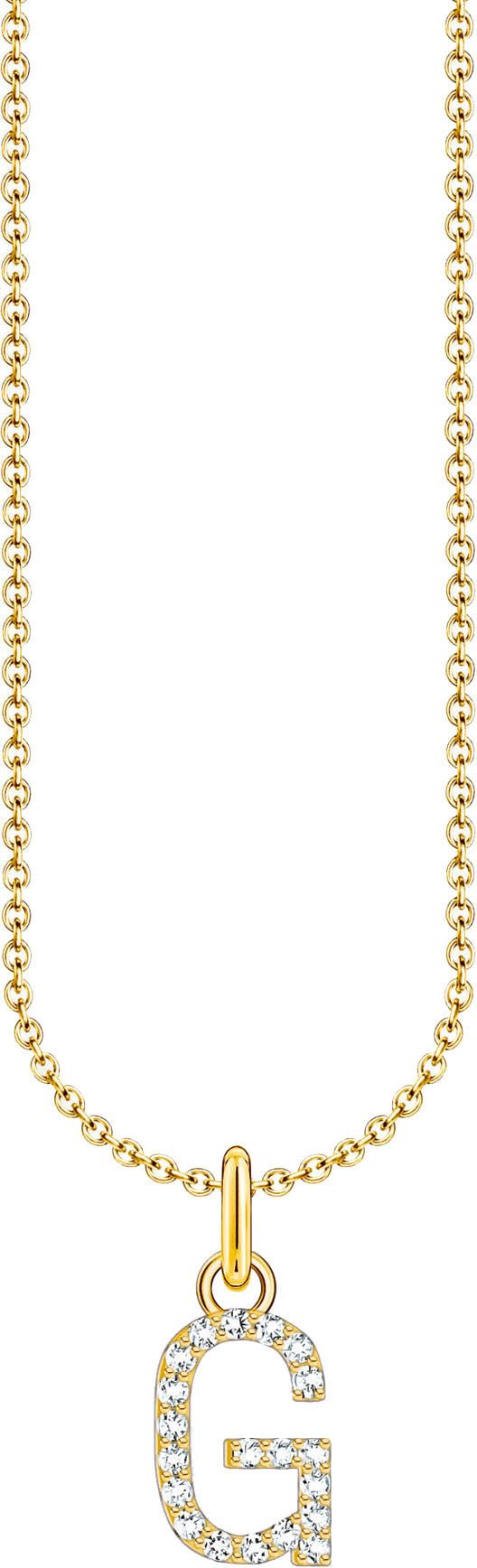 THOMAS SABO Kette mit Anhänger Buchstab...