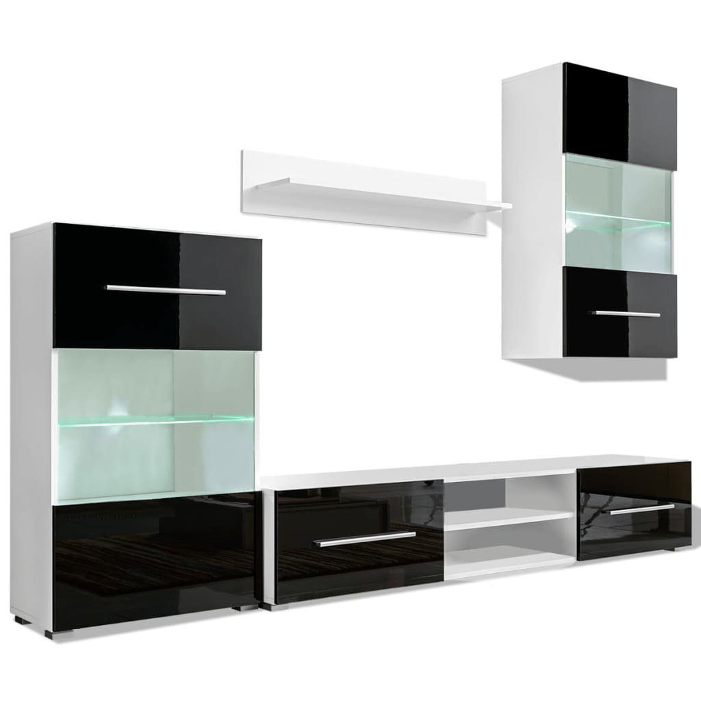 vidaXL TV-Schrank 4-tlg. Wohnwand mit TV-Schrank günstig online kaufen