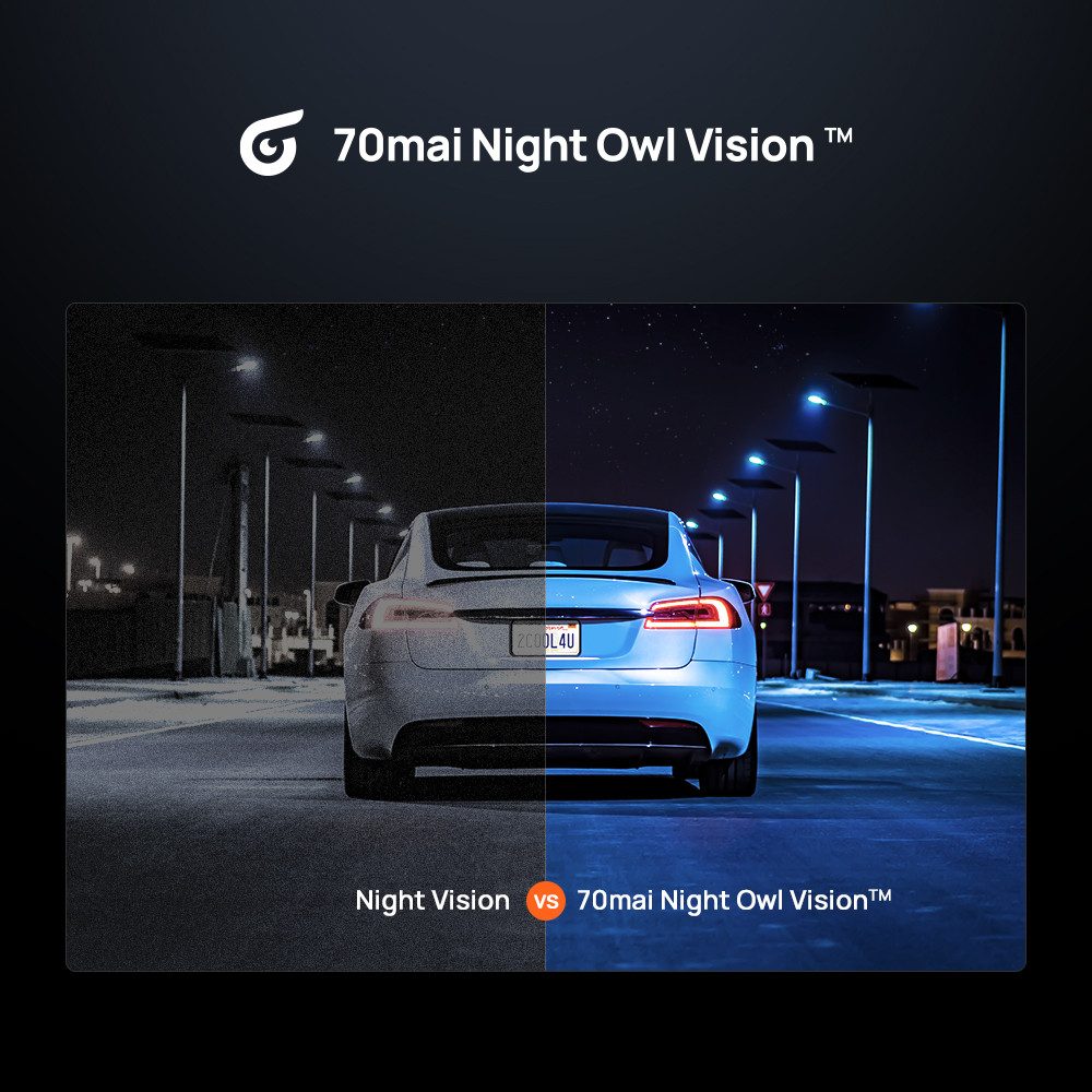70mai 4K Omni X800 Dashcam(128 GB) auto, 360° grad Dashcam (4K Ultra HD, WLAN (Wi-Fi), Sony Starvis 2 IMX678, Integriertes GPS & ADAS, Super Nachtsicht, f/1.7, App &  -Sprachsteuerung)