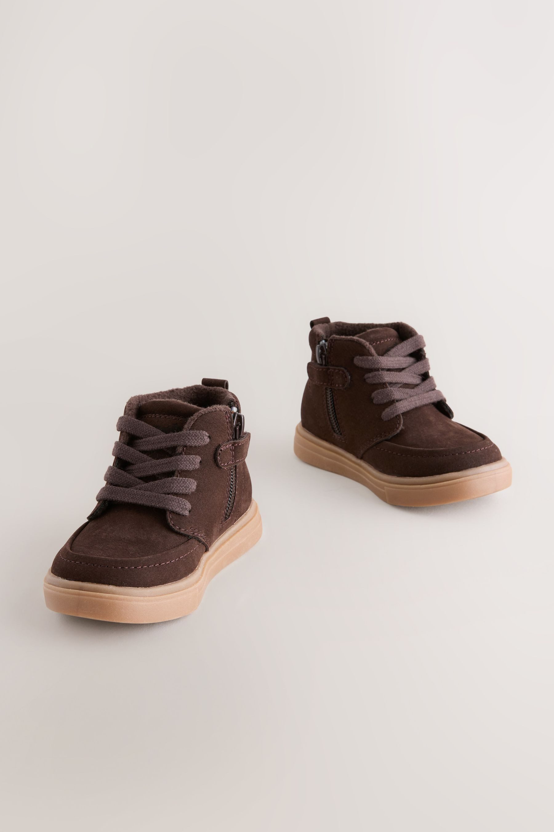Next Warmgefütterte Chukka-Stiefel, weite Passform Schnürstiefelette (1-tlg)