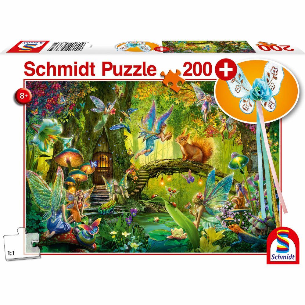 200 Puzzle Puzzleteile Feen Schmidt im Spiele Wald,