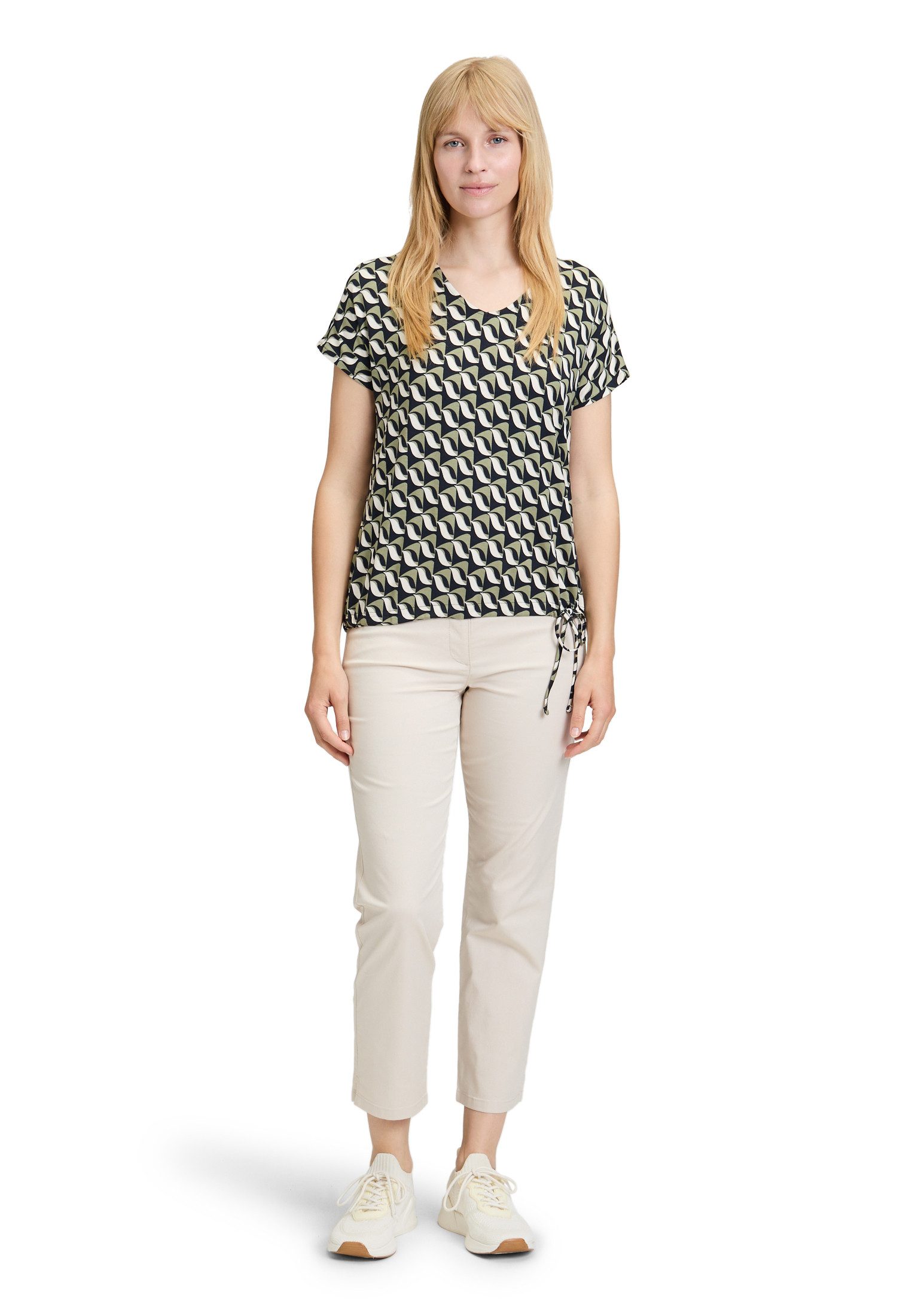 Betty Barclay Kurzarmshirt Damen mit V-Ausschnitt (1-tlg)