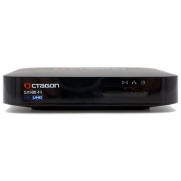 OCTAGON Streaming-Box SX988 4K UHD IP H.265 HEVC IPTV Smart TV Set-Top Box + 300 Mbit/s