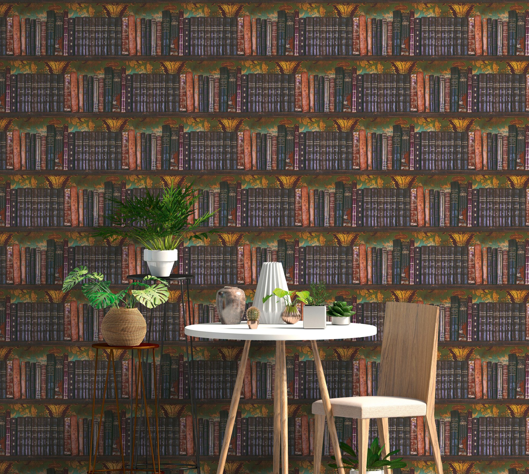 A.S. Création Vliestapete Pintwalls III Skizzenhafte Blätter, strukturiert, Kunst, (1 St)