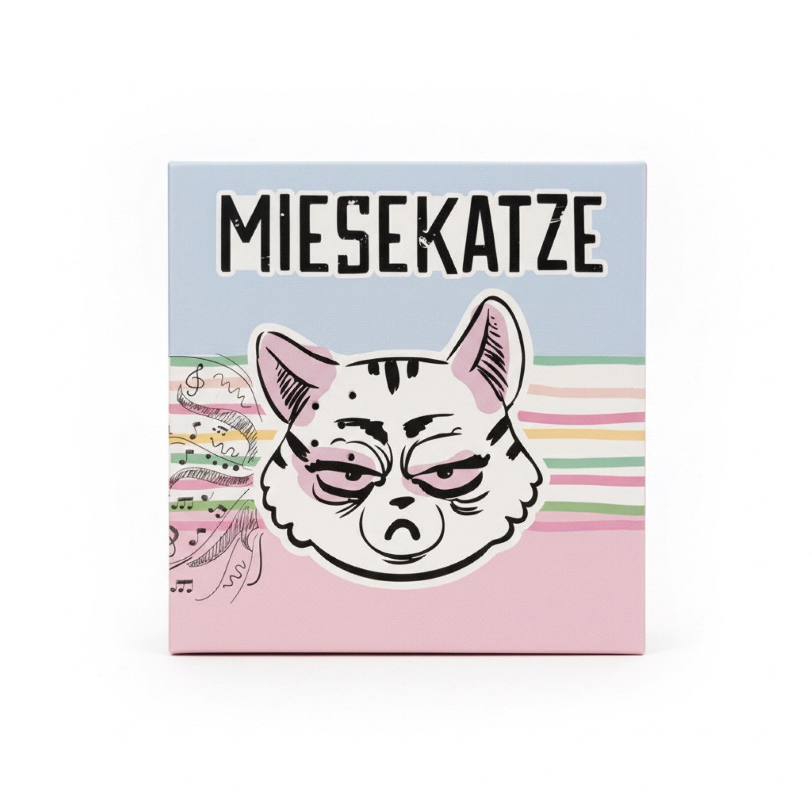 HAC24 Wanddekoobjekt Soundbox Motivbox Batteriebetrieben Lustige Sprüchebox (2 St), Miesekatze mit Bewegungsmelder