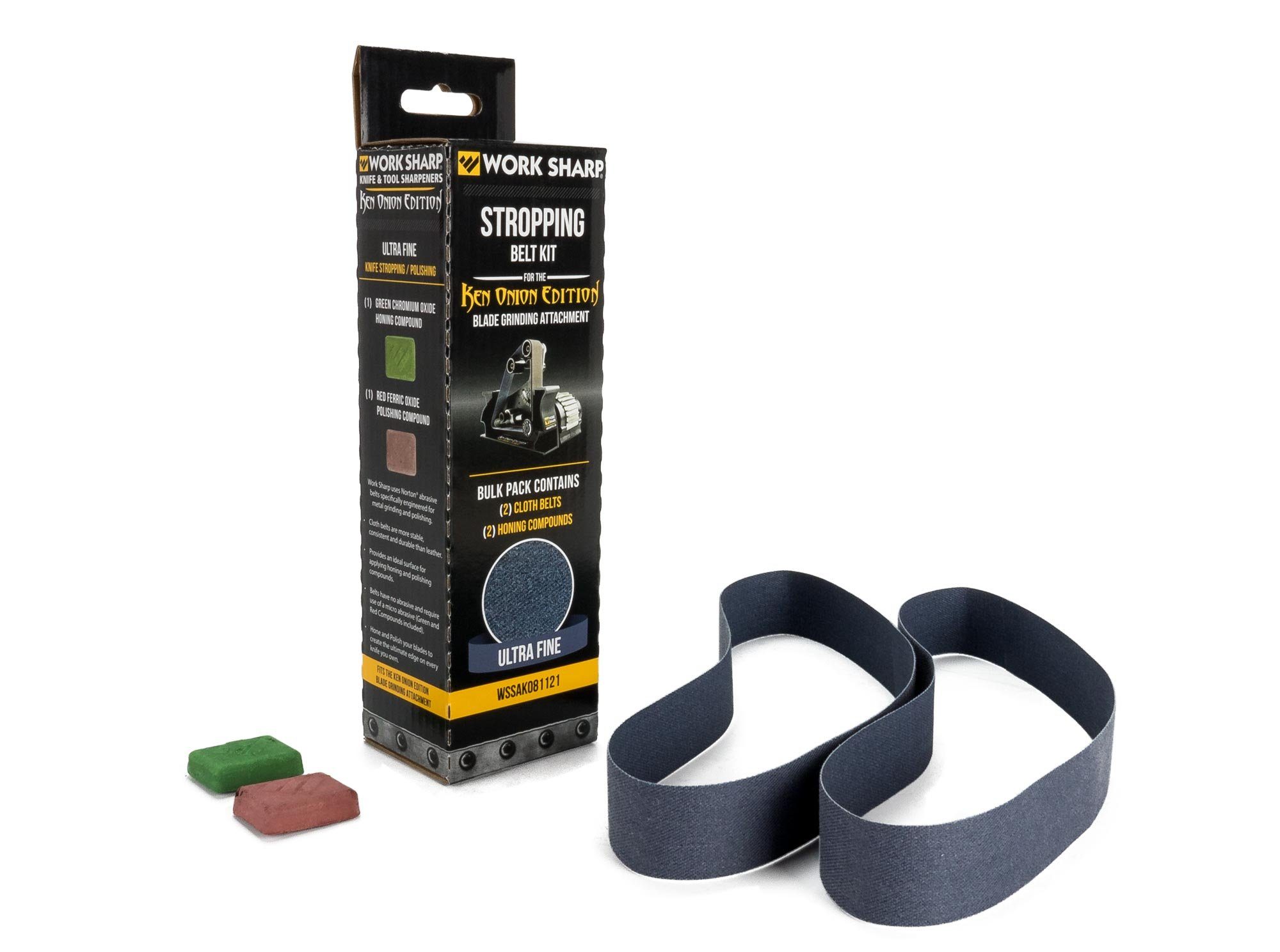 Messerschärfer Work Sharp Ken Onion Edition Blade Grinding Attachment Stropping Belt Kit