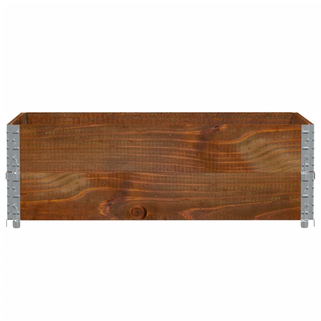 vidaXL Blumentopf Pflanzkasten Braun 120x80 cm Massivholz Kiefer (1 St)