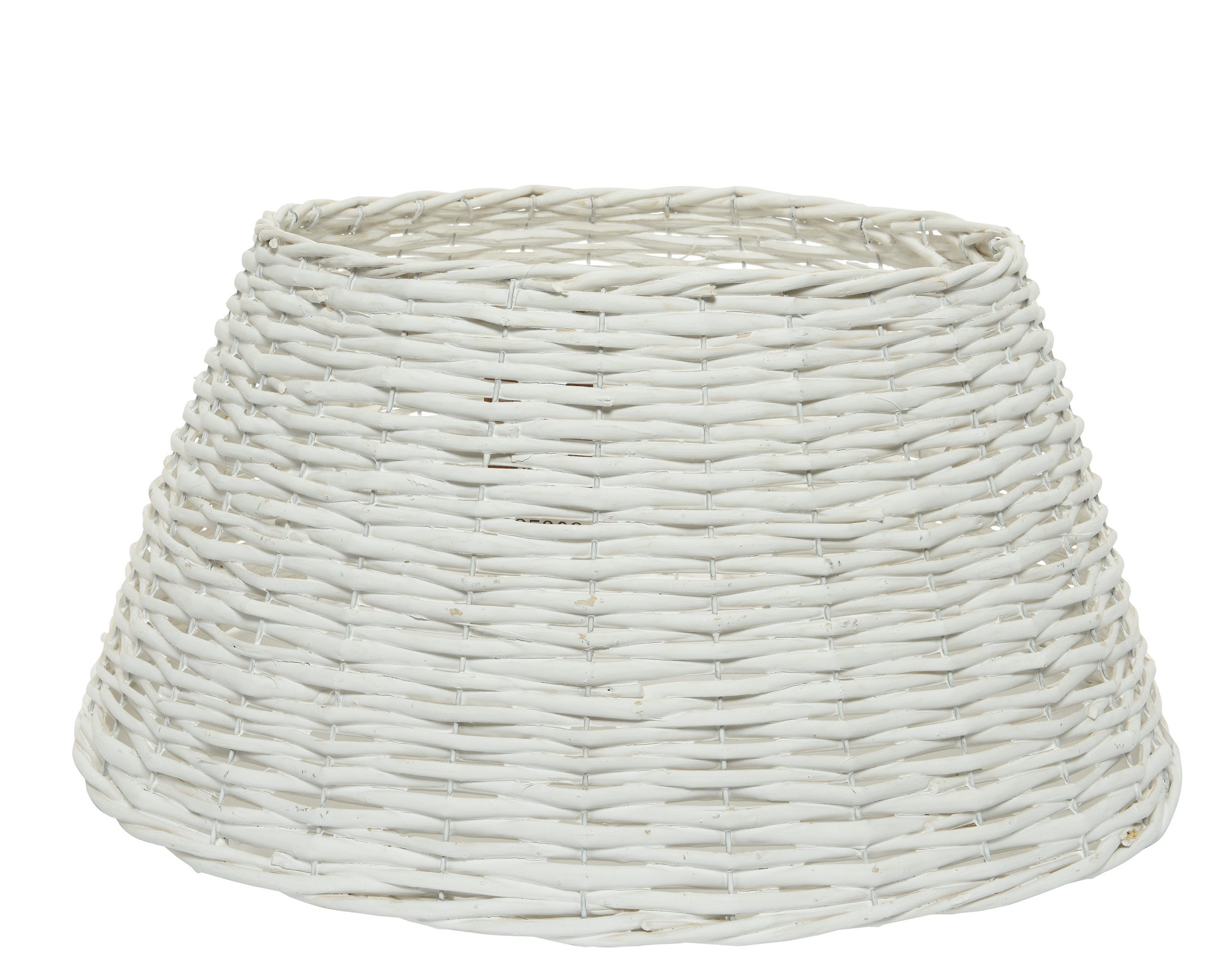 Kaemingk Weihnachtsbaumdecke, Weihnachtsbaumrock aus Weide 57x28cm 1 Stück Weiß