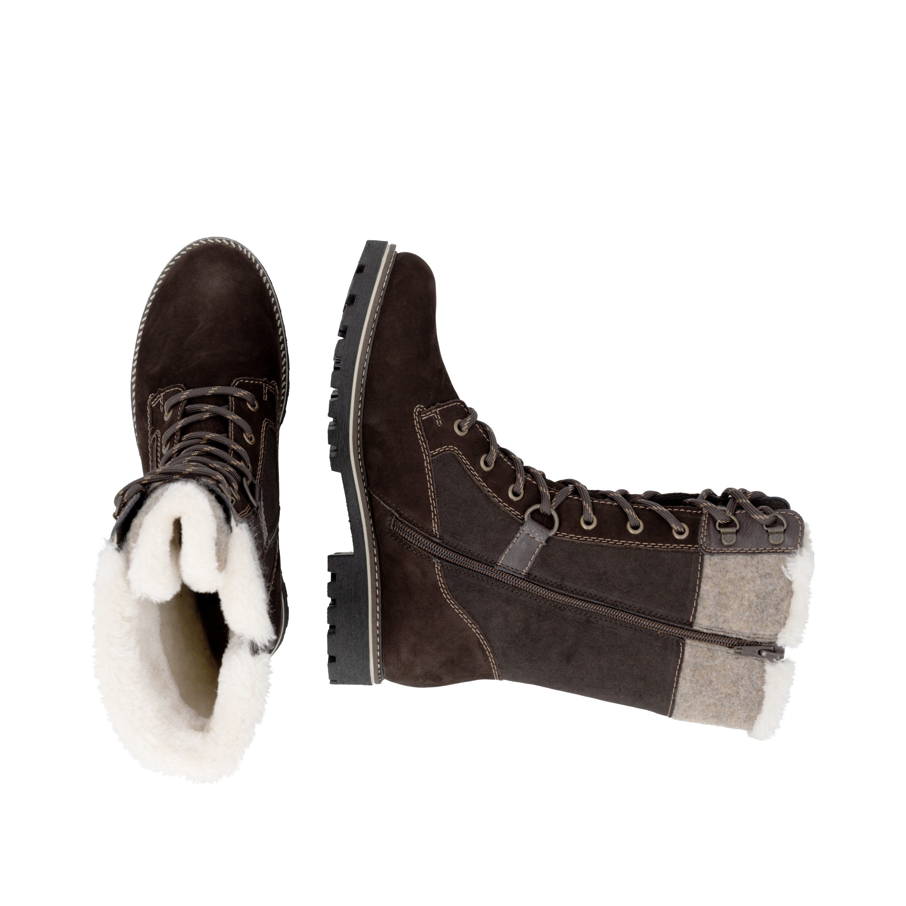 Remonte Winterstiefel Schnürstiefel mit wasserabweisender TEX-Membrane, Lammwollfutter – Bild 4 von 5