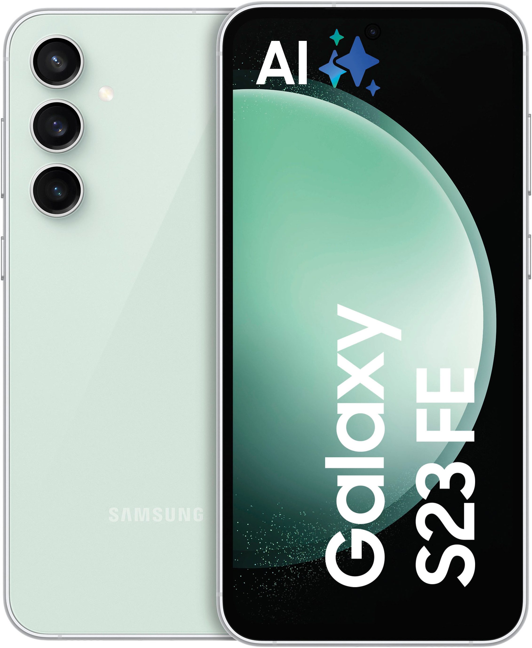 Samsung Galaxy S23 FE Smartphone (16,31 cm/6,4 Zoll, 256 GB Speicherplatz, 50 MP Kamera, AI-Funktionen)