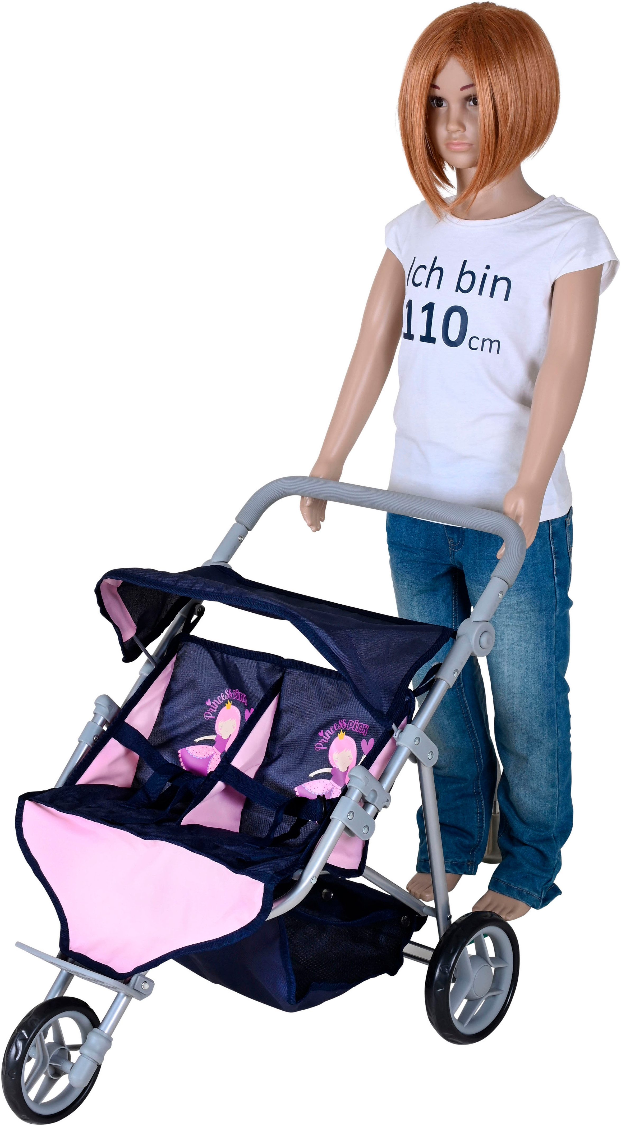 Knorrtoys® Puppen-Zwillingsbuggy Duo - princess blue