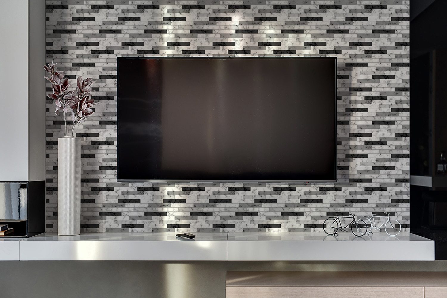 Tulup Spritzschutz Küchenrückwand Vinyl-Fliesen Selbstklebend Wandpaneele günstig online kaufen