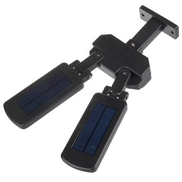 Maclean LED Solarleuchte MCE447, Kaltweiß, Solar Straßenlampe 5W 2x 450 Lumen IP54