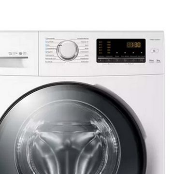 Haier Waschmaschine HW80-BP1439N, 8 kg, 1400 U/min, Mengenautomatik, EEK A, Kindersicherung, Inverter Motor