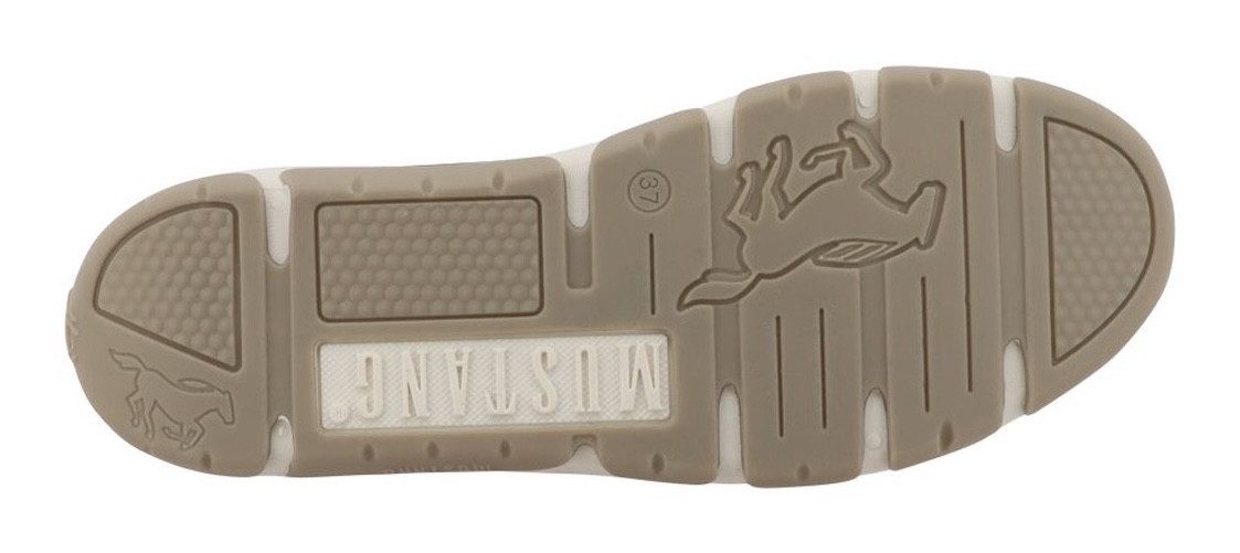 Mustang Shoes Sue Riemchenballerina Halbschuh, Schlupfschuh mit Gummizug-Riemen