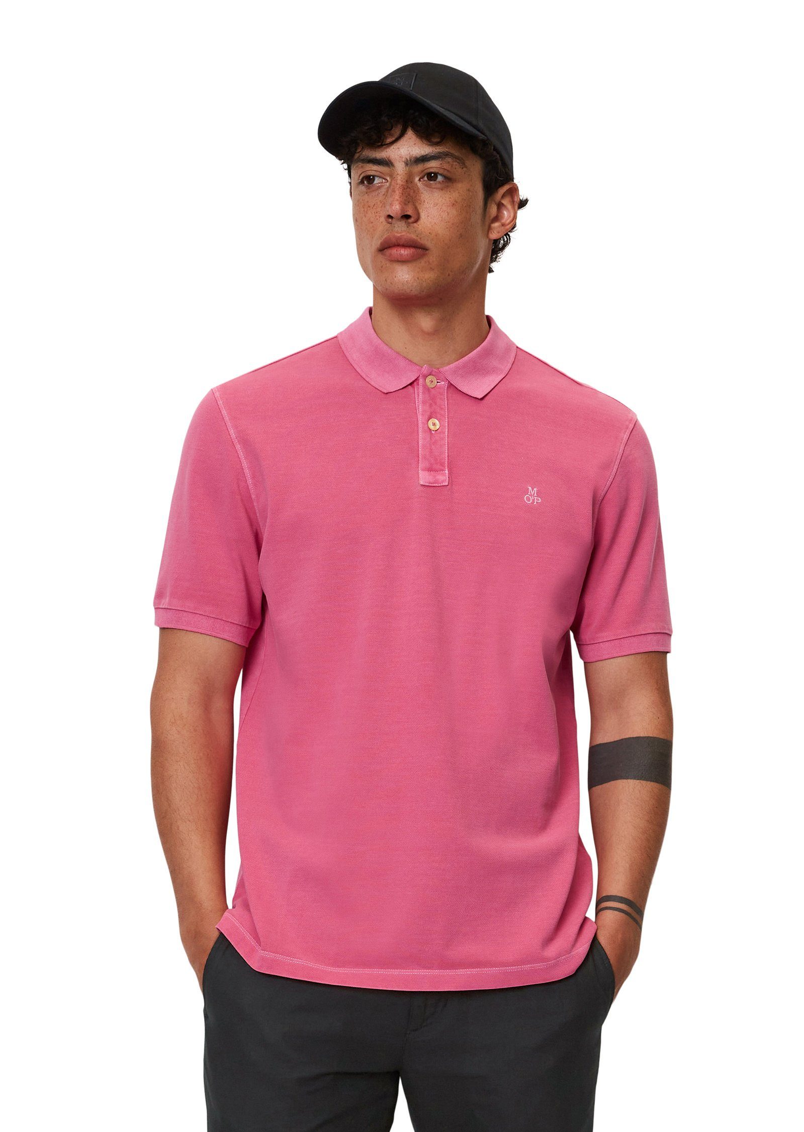 Marc O'Polo Poloshirt aus Bio-Baumwolle rosa
