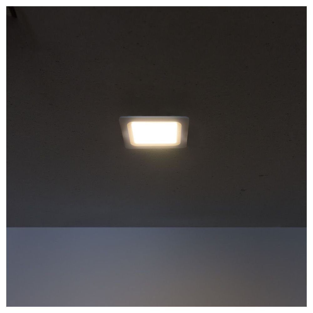 keine 3000K Ja, Panel Leuchtmittel LED Kallisto fest LED 350lm enthalten: Panele 115x115mm, verbaut, warmweiss, Angabe, click-licht 7W Panel LED, LED