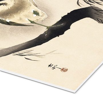 Posterlounge Forex-Bild Ohara Koson, Reiher auf einer Trauerweide, Malerei